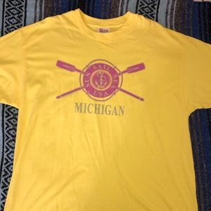 Vintage 90s Michigan Tourist Mens Tee Shirt